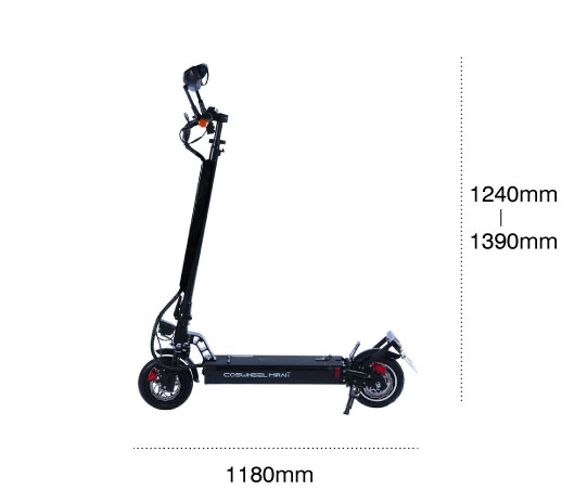 新品NEW電動キックボード COSWHEEL EV Scooter 2Way乗り シルバー コスウェル EVキックボード スクーター 折り畳み可 美品 キックボード